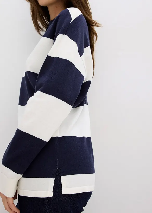 Oversized trui met polokraag, bonprix