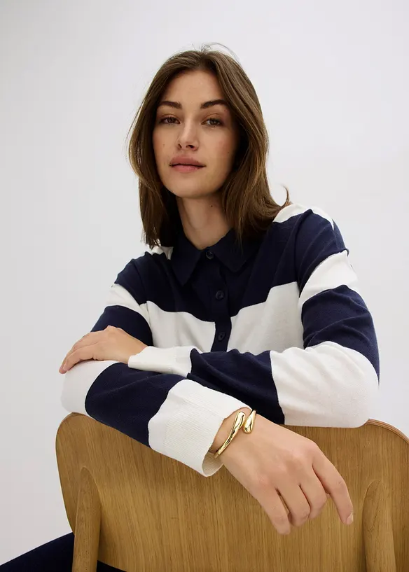 Oversized trui met polokraag, bonprix