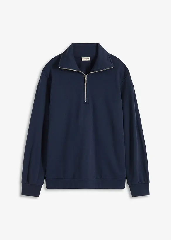 Oversized sweater met ritssluiting, bonprix