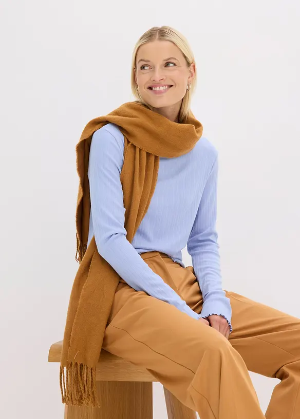 Accentuerend geribd shirt, bonprix