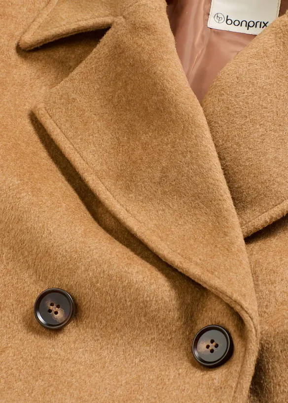 Tussenjas in een wollen look, bonprix