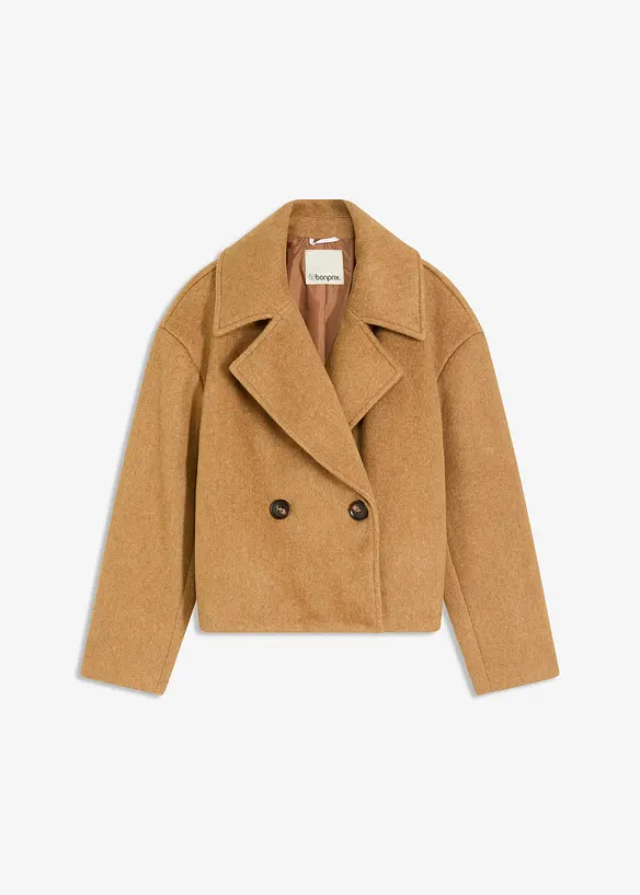 Tussenjas in een wollen look, bonprix
