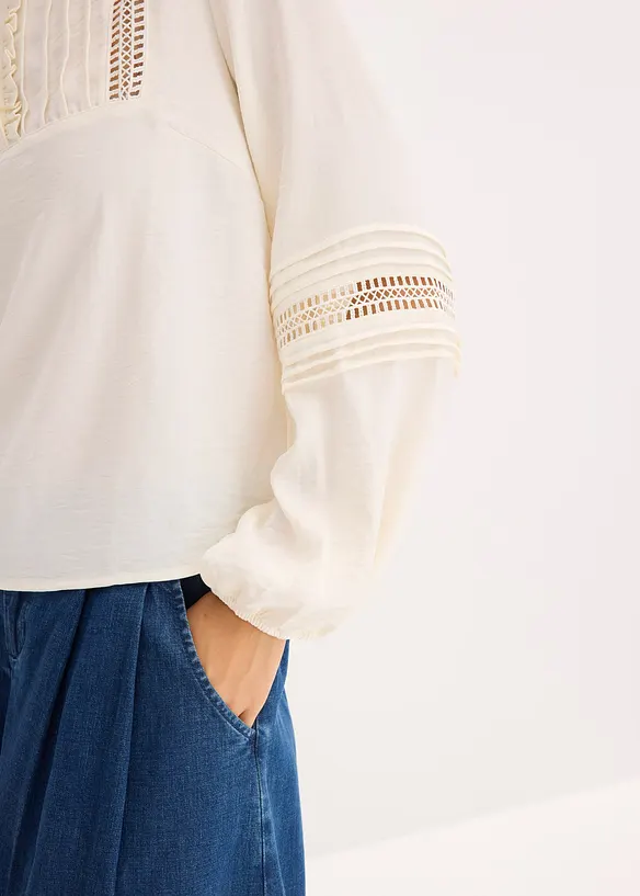 Oversized blouse met versieringen, bonprix