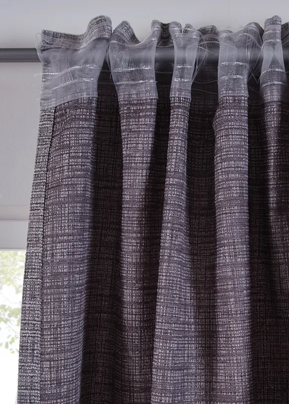 Verduisterend gordijn met een gemêleerde structuur (1 stuk), bonprix