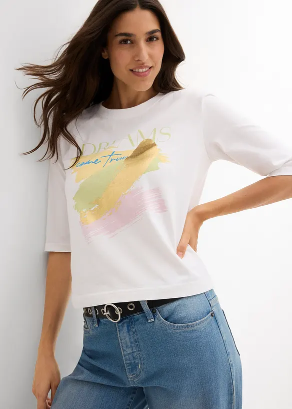 T-shirt van puur biologisch katoen, bonprix