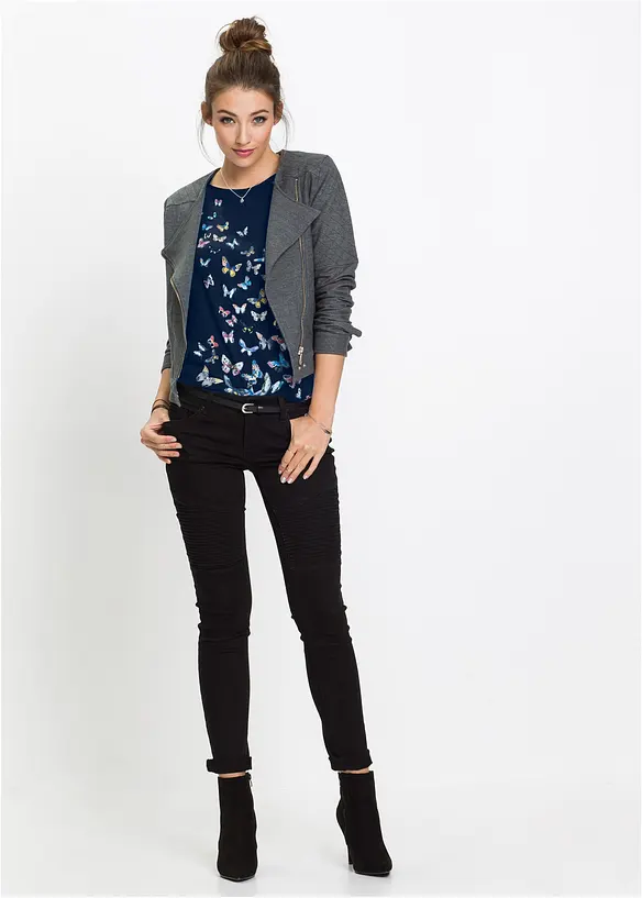 T-shirt met vlinders, bonprix