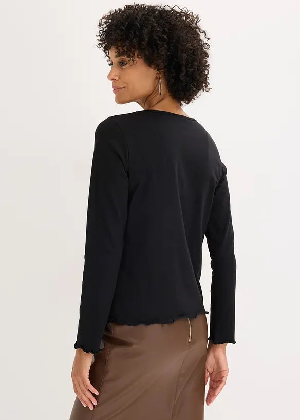 Longsleeve van katoen met stretch, bonprix