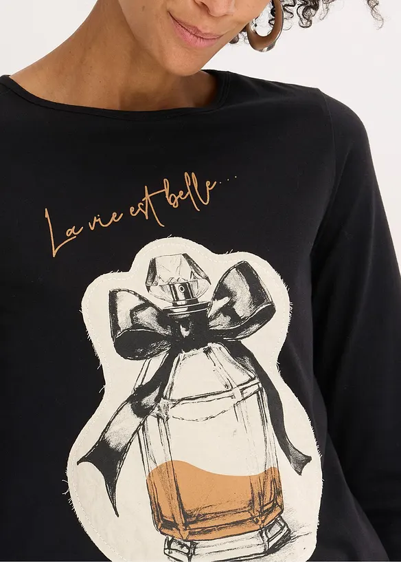 Longsleeve van katoen met stretch, bonprix