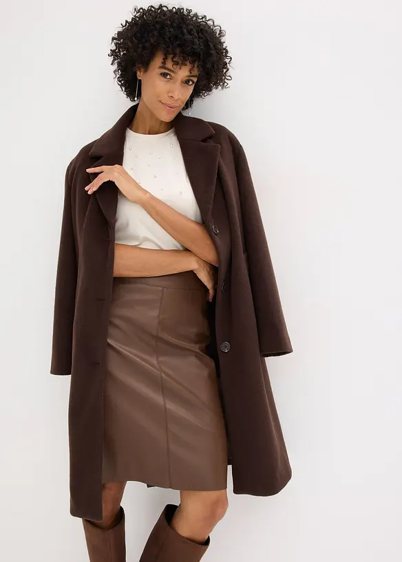 Imitatieleren kokerrok, bonprix