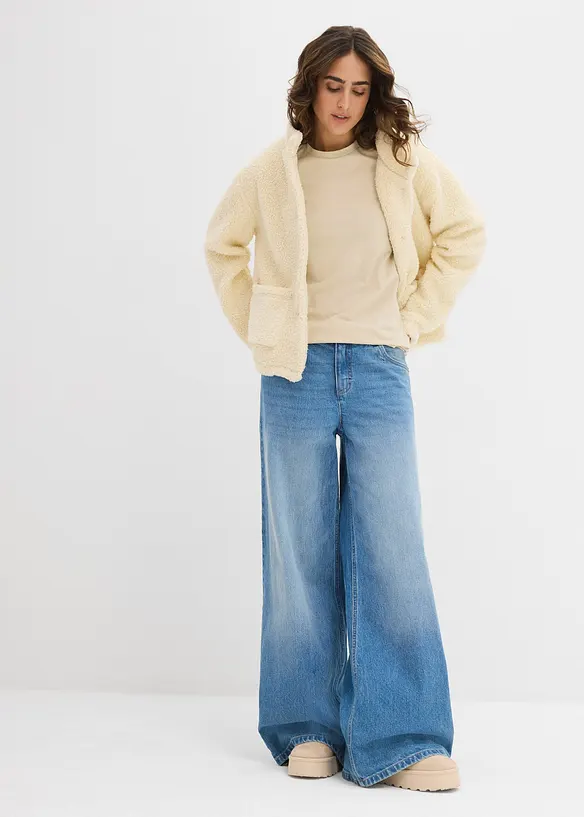 Longsleeve van biologisch katoen (set van 2), bonprix