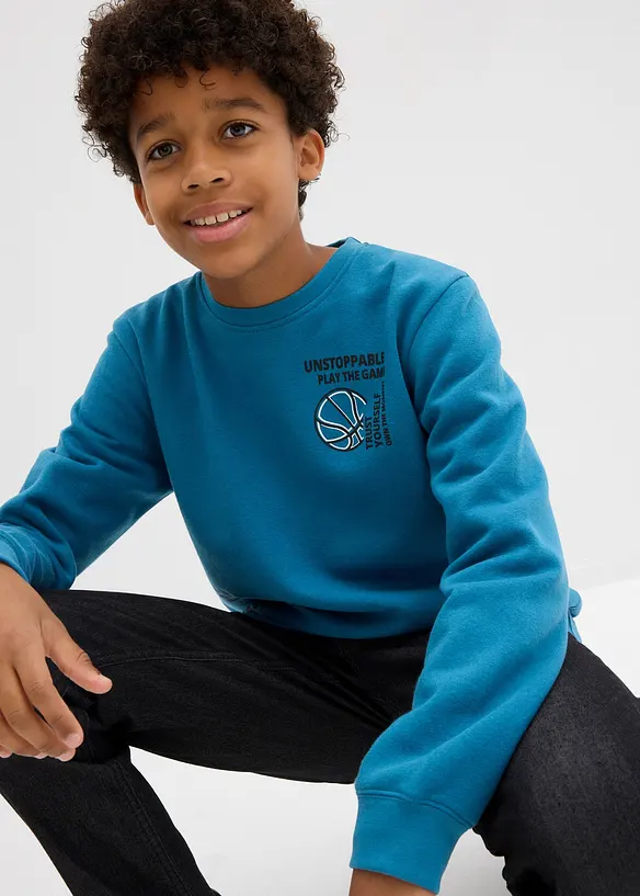 Sweater van een zachte katoenmix, bonprix