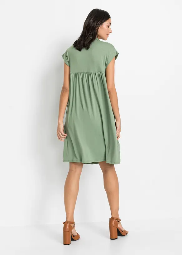 Tuniekjurk met kant van vloeiende viscose, bonprix