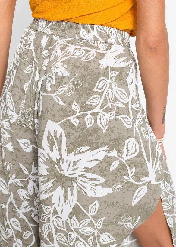 Broek van soepele viscose, bonprix
