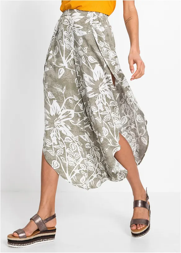 Broek van soepele viscose, bonprix