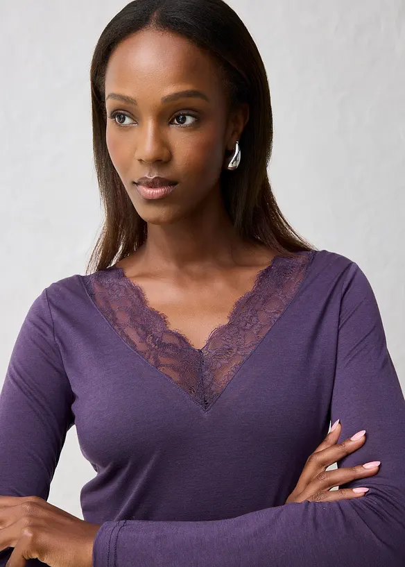 Shirt met wol, bonprix