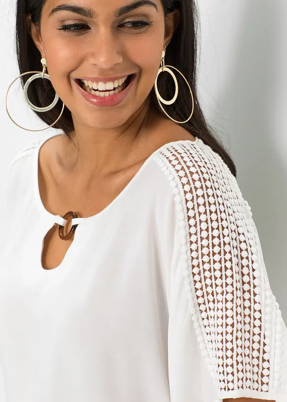 Blouse van viscose, bonprix