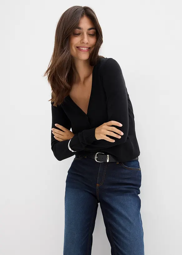 Bootcut jeans mid waist, bonprix