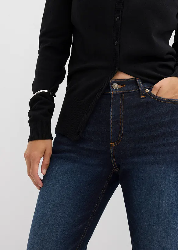 Bootcut jeans mid waist, bonprix