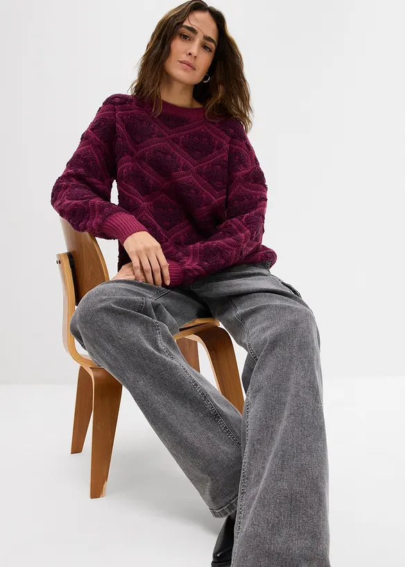 Gebreide boxy trui, bonprix