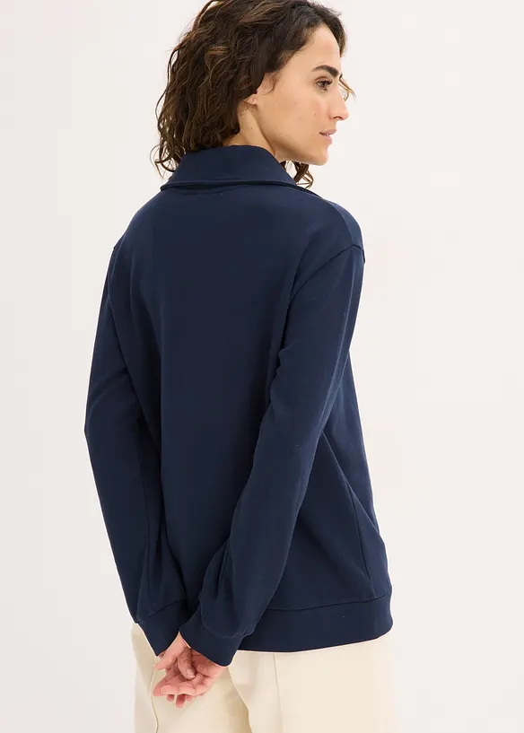 Oversized sweater met ritssluiting, bonprix