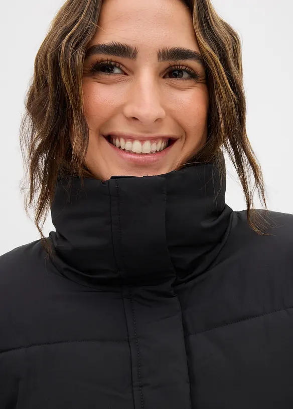 Gewatteerde jas met opstaande kraag, bonprix