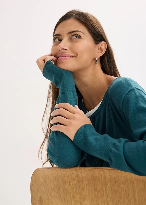 Fijn gebreid vest van soepele viscose, bonprix