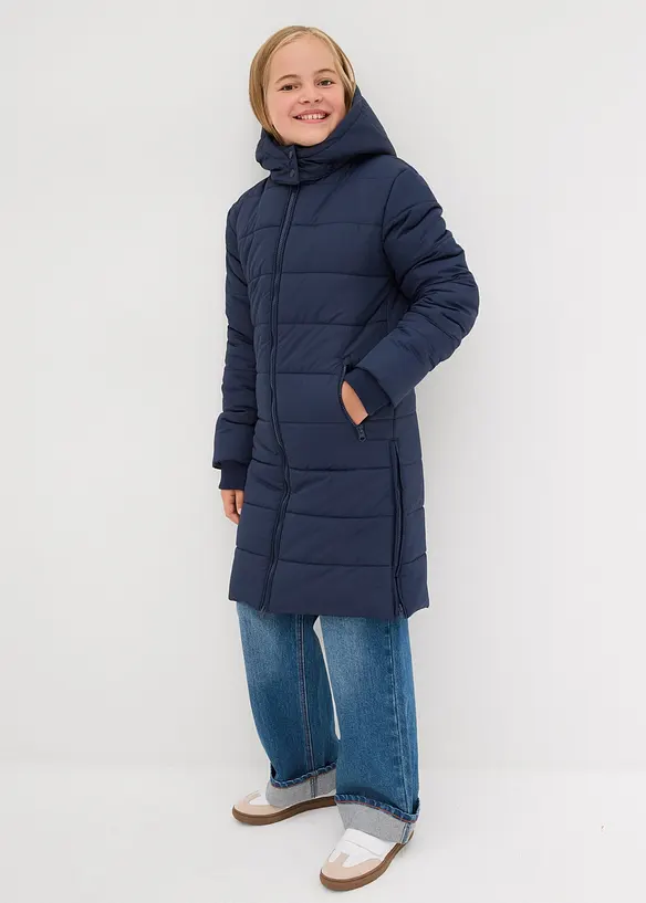 Gewatteerde jas met afneembare capuchon, bonprix