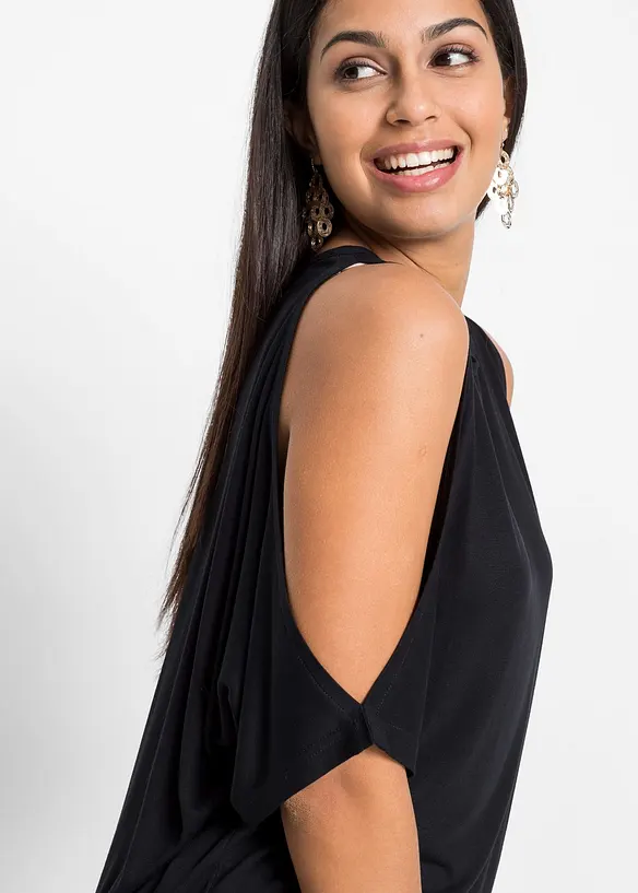 Cold shoulder shirt van viscose, bonprix