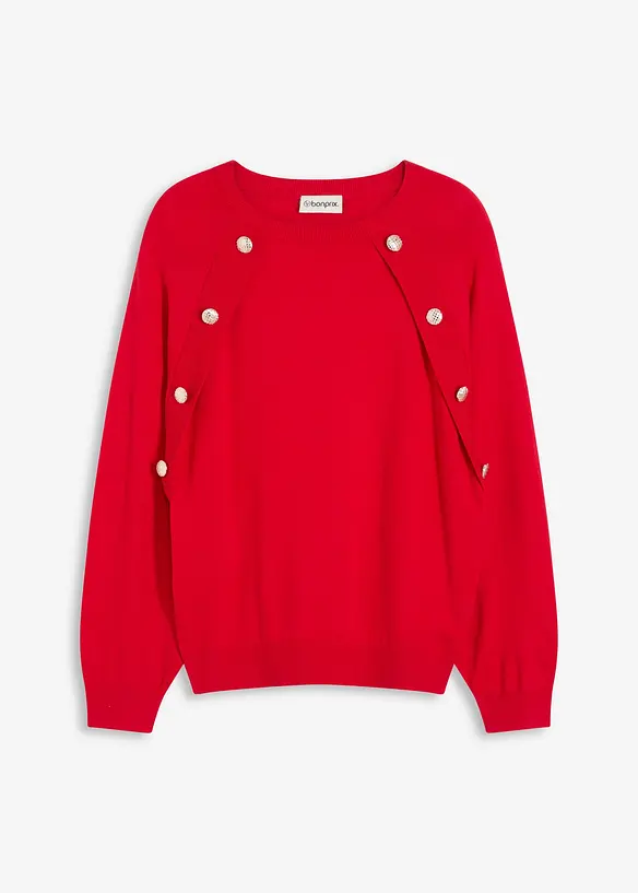 Fijngebreide trui in een soepele viscosemix, bonprix