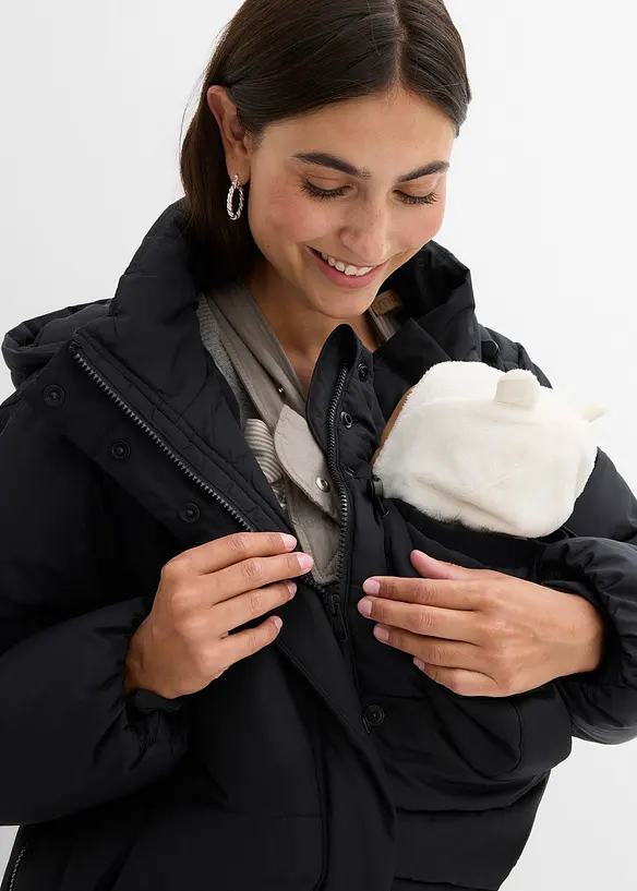 Warme 3-in-1 zwangerschapsjas met draaginzet, waterafstotend, bonprix