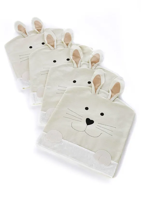 Stoelhoes met hazenoren (set van 4), bonprix