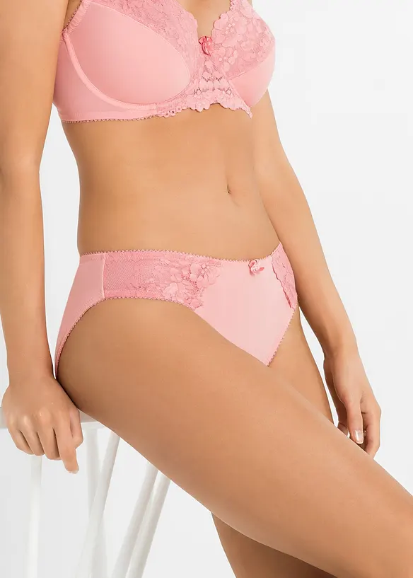 Slip met subtiel kant (set van 2), bonprix