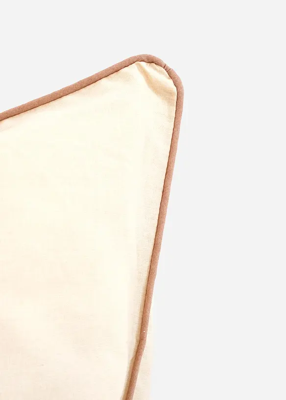 Renforcé dekbedovertrek met paspels in contrastkleur, bonprix