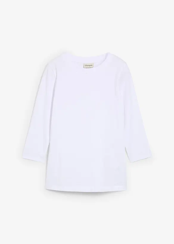 Shirt met 3/4 mouwen van biologisch katoen, bonprix