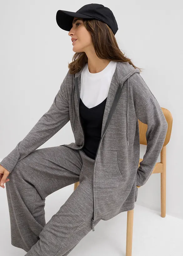 Fijngebreid vest van viscose, bonprix