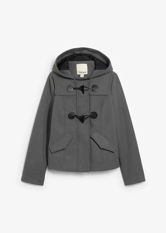 Houtje touwtje jas in wollen look, bonprix