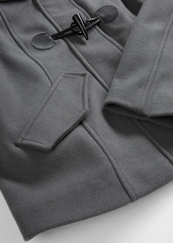 Houtje touwtje jas in wollen look, bonprix