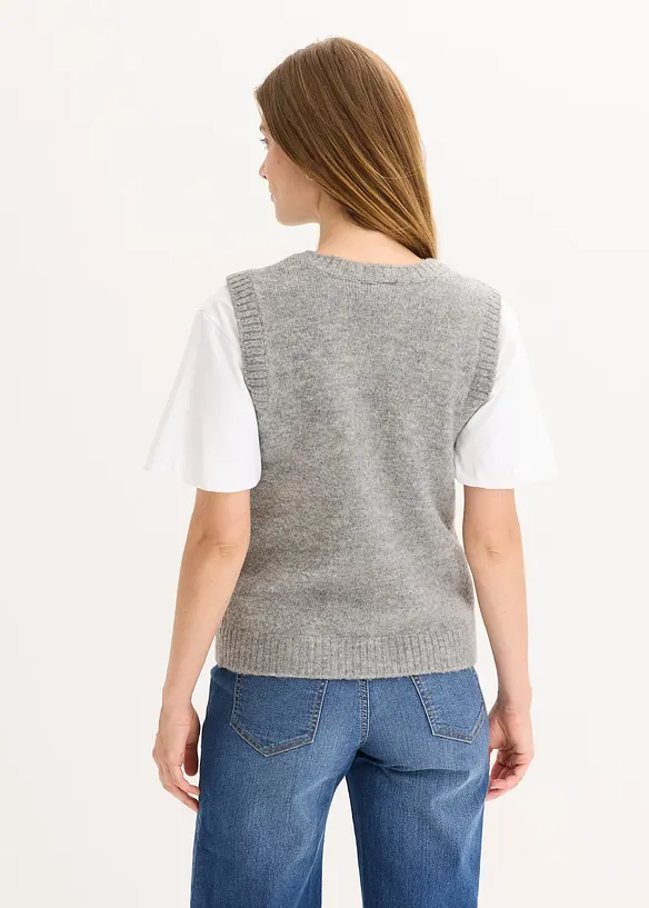 Fijngebreide bodywarmer, bonprix