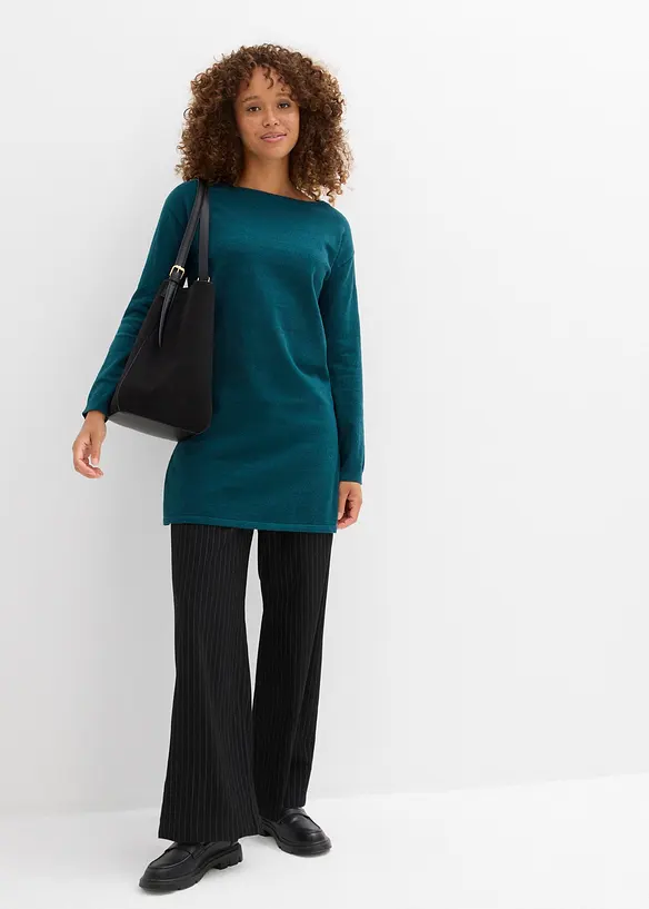 Lange trui met gerecycled katoen, bonprix