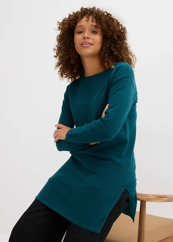 Lange trui met gerecycled katoen, bonprix