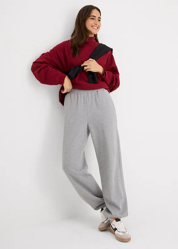 Joggingbroek met hoge taille, bonprix
