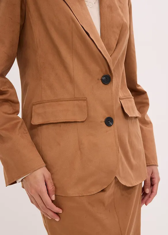 Blazer van imitatiesuède, bonprix