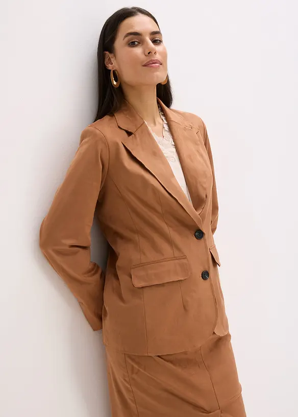 Blazer van imitatiesuède, bonprix