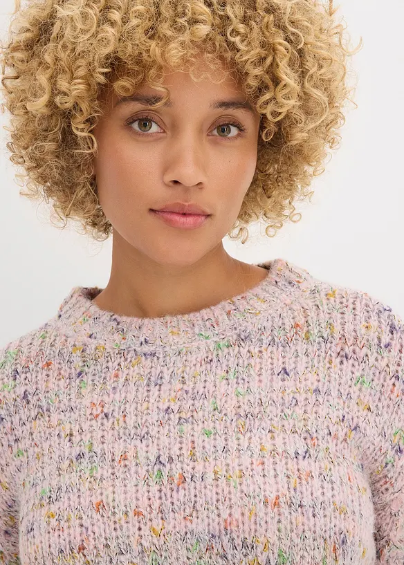 Oversized trui van noppengaren, bonprix