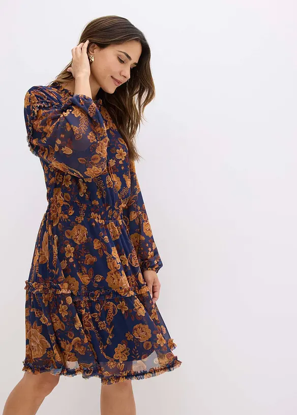 Tuniekjurk van zachte mesh, bonprix