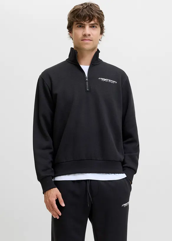JJ REBEL sweater met rits, J&J Rebel