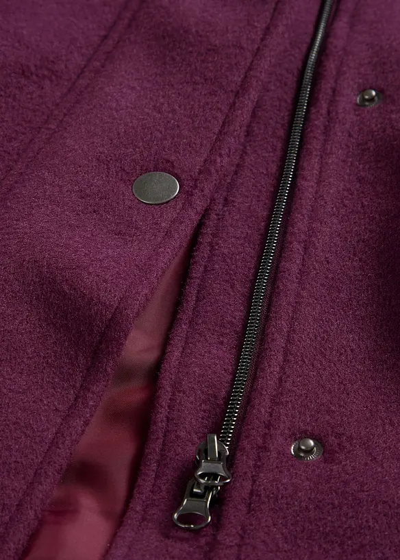 Lange jas in wollen look, maxilengte, bonprix