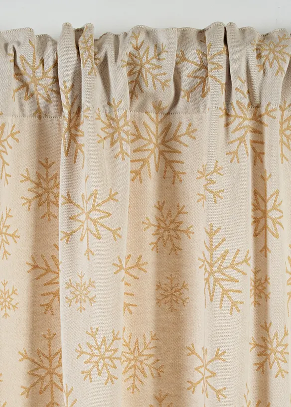 Jacquard gordijn van biologisch katoen (1 stuk), bonprix