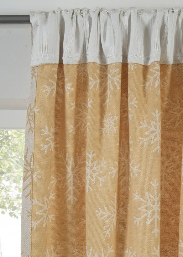 Jacquard gordijn van biologisch katoen (1 stuk), bonprix