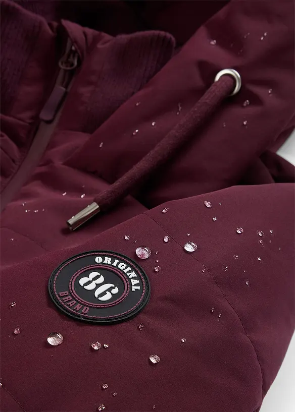 Lange, gewatteerde outdoor jas, waterafstotend, bonprix